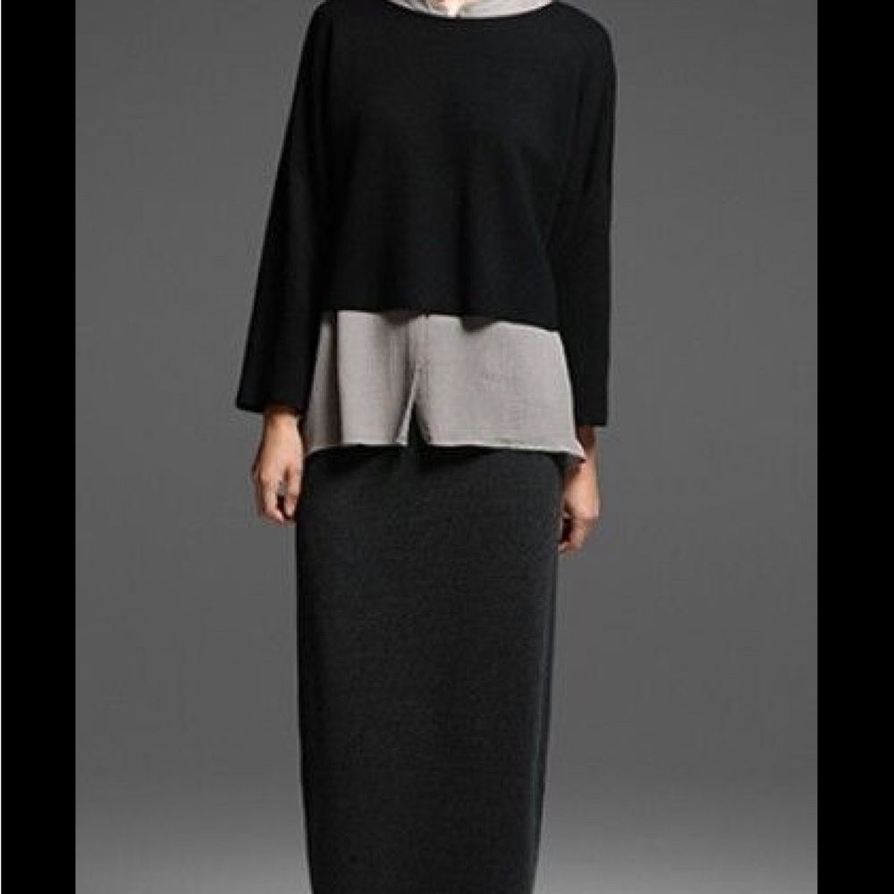 Eileen Fisher Black Layering Top